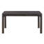 Table de salle à manger rectangulaire Tessaro en bois massif avec dessus de style parquet et pieds ajustables-134707142