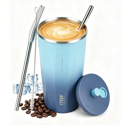 Verre 2.0 avec paille rétractable TYESO FLAIR, 20 oz