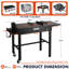 Chariot de barbecue mobile robuste avec roues verrouillables - Station de cuisine extérieure universelle pour plaques chauffantes, barbecue et réchauds de camping, 527 pieds carrés d'espace de travail et organisateurs d'outils