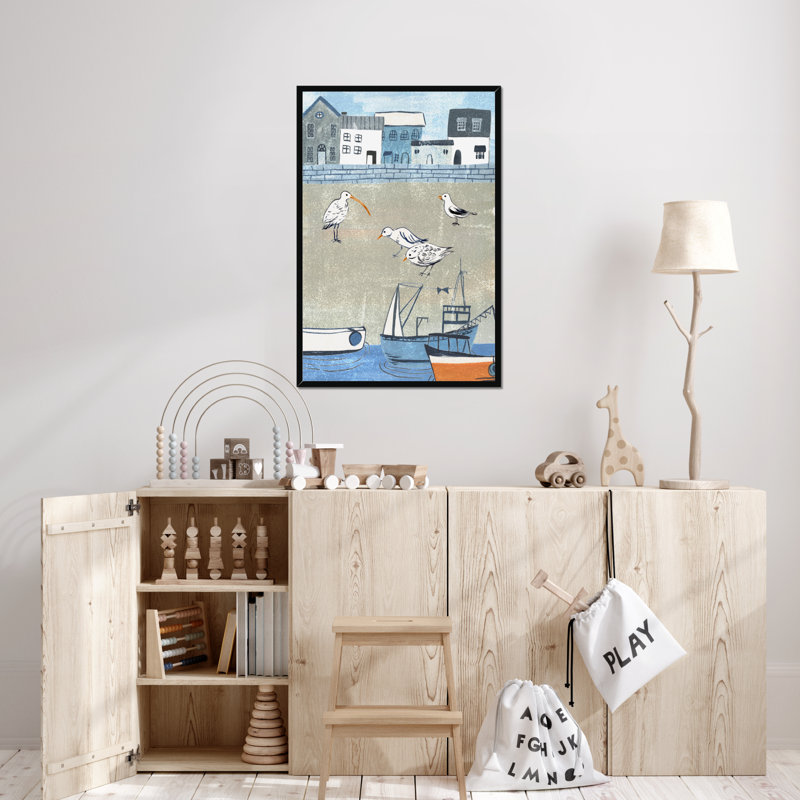 Sailors Rest II by Melissa Wang - Painting, Black Framed Paper Print, 95cm H x 65cm W
