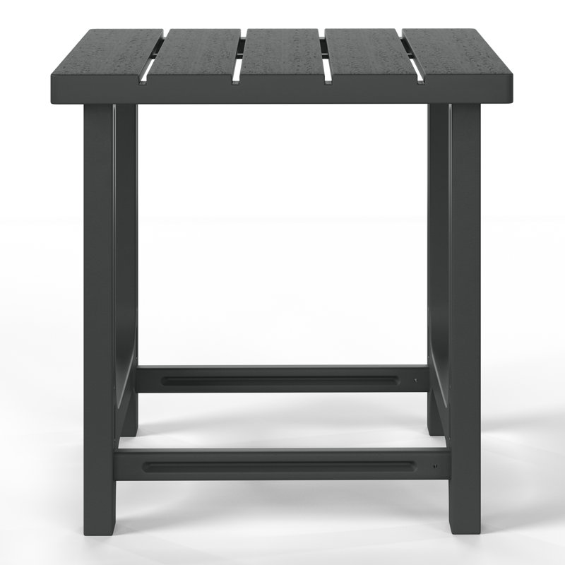 Outdoor Poly Side Table, Gray
