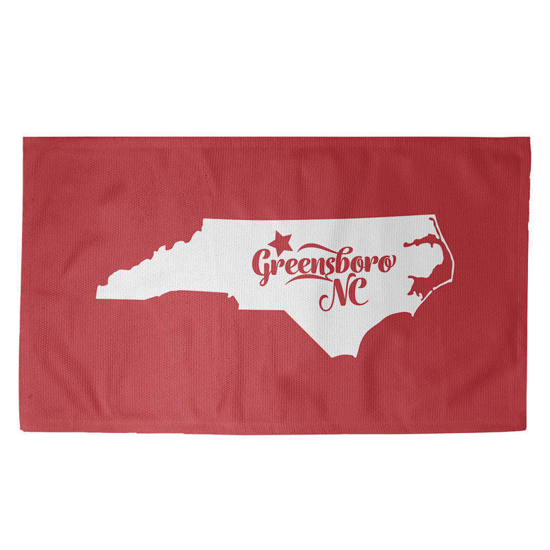 Tapis rouge caroline du nord Greensboro, Rectangle 2 pi x 3 pi