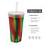 Silipint: Straw Tumber 22oz: Hibiscus - Silcone Travel Cup, Airtight Lid, Unbreakable