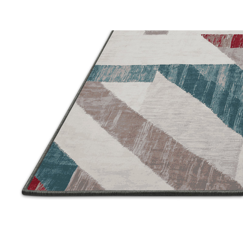 Tapis gris soyeux et moelleux, Rectangle 2 pi x 3 pi