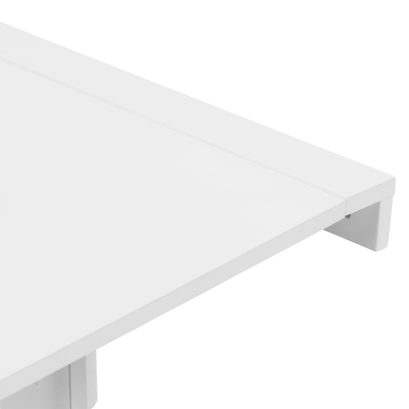 74cm Rectangular Folding Table, White