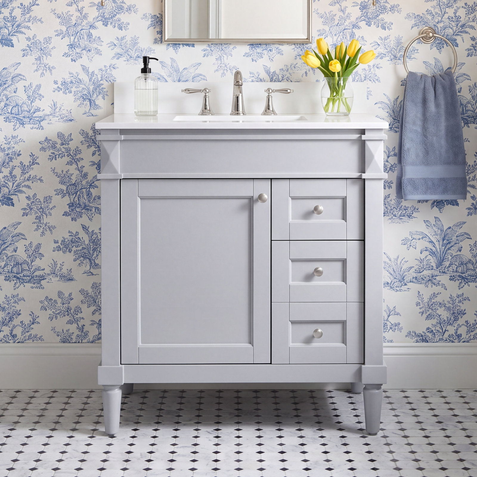 Readington 32 " Single Bathroom Vanity, Gray