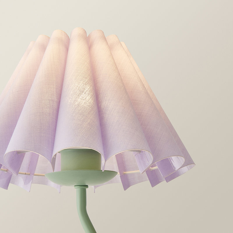 Clapp Metal Table Lamp, Purple, Green