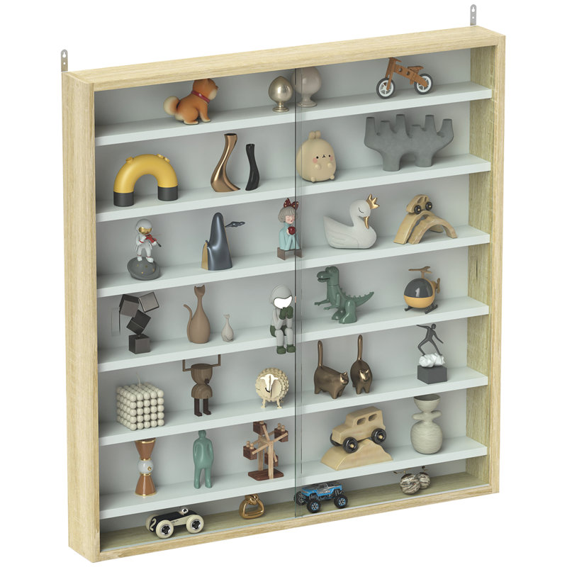 Display Cabinet, Oak/White