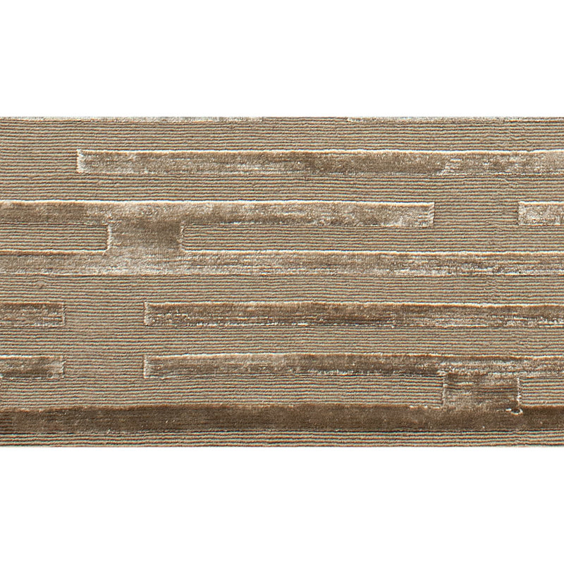 Striped Area Rug in Mouse, Rectangle 6' x 9'