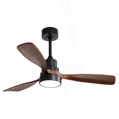 Ventilateur de plafond moderne 48 pouces avec 3 lumières
