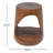 MGO Hollow Side Table, Wood-like texture-2098280051
