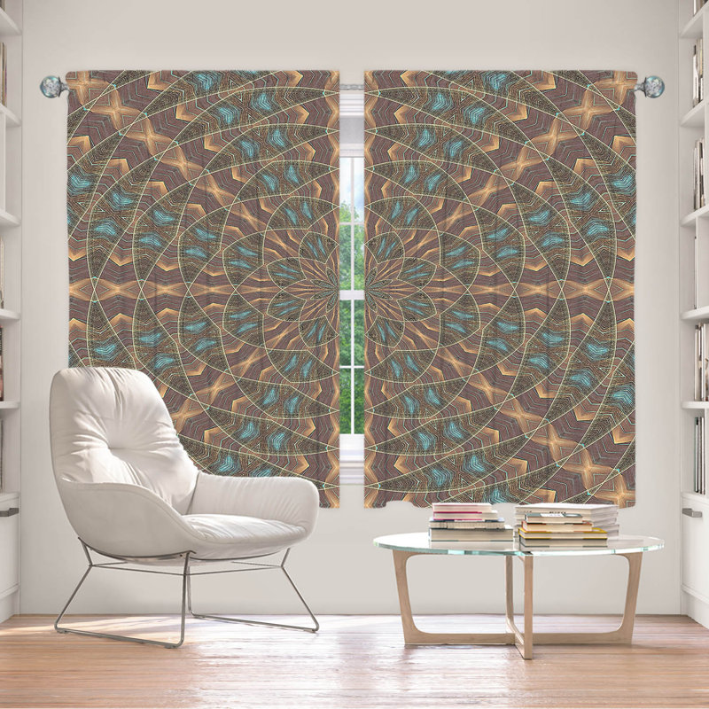 Paire de rideaux obscurcissant en polyester Gesche, L 40 po x L 52 po