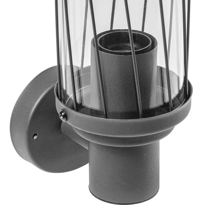 Fareed Black Outdoor Armed Sconce