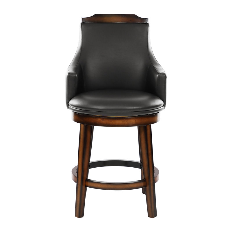 Ensemble de 2 chaises pivotantes à hauteur de comptoir, tables non incluses, Tabouret de comptoir