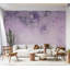 Adhésif mural pelez et collez - composition florale mauve clair-1914440173
