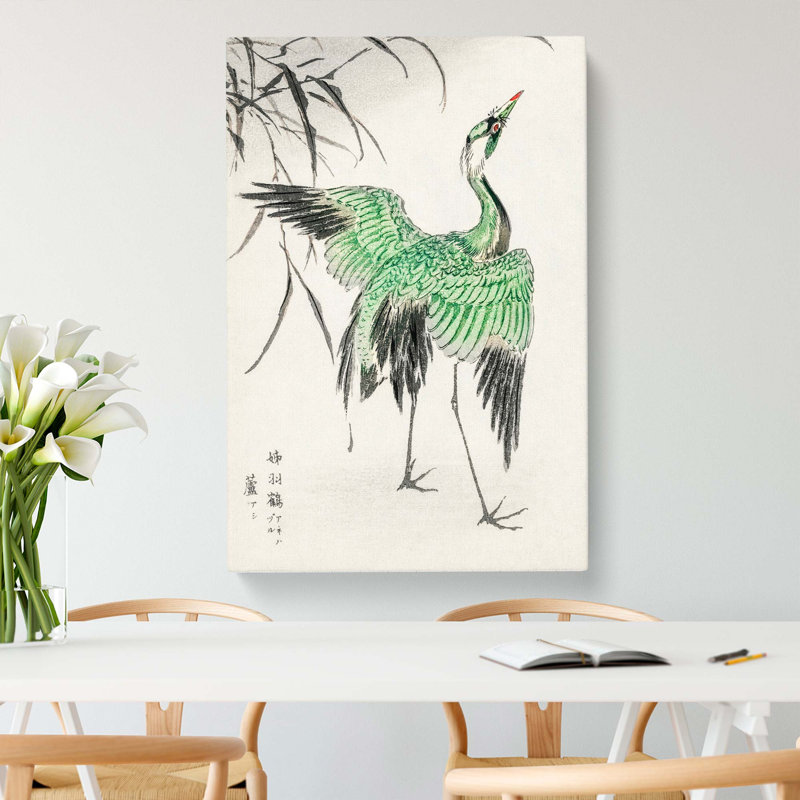 Crane Bird by Numata Kashu - Wrapped Canvas, 91cm H x 60cm W x 3cm D