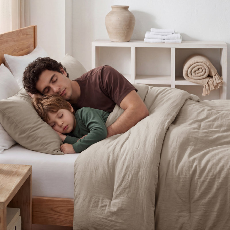 Bedsure Reversible Prewashed Comforter Set, Blue, Cal King Comforter + 2 Standard Pillowcases