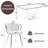 Elegant Rectangle Glass Dinning Table Set for 4-6-1004885553-1004885544-1004885555