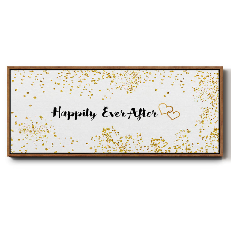 Happily Ever After - toile encadrée, H 20 po x l 50 po