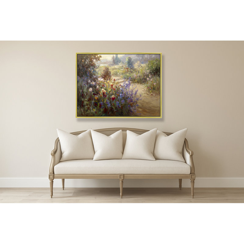 Whispers Of Wildflower Dawn Print, 32" H x 42" W, Gold