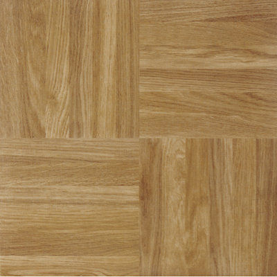Creative Home: Nexus Vinyl Tile: 232 Oak Parquet: 1 Box 20 Tiles