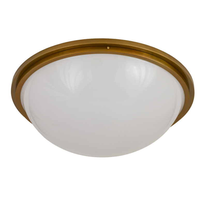 Acrylic Flush Mount, 12.5" H x 37" W x 37" D