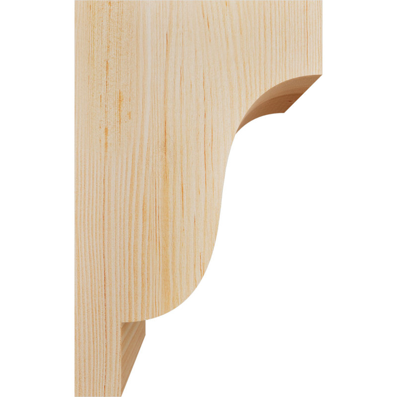Sapin Douglas, corbeau lisse Newport, H 12 po x l 5,5 po x P 8 po, Sapin de Douglas, Lisse