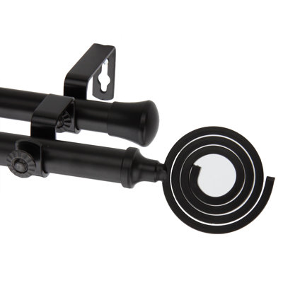 Heavener Stainless Steel Adjustable Double Curtain Rod