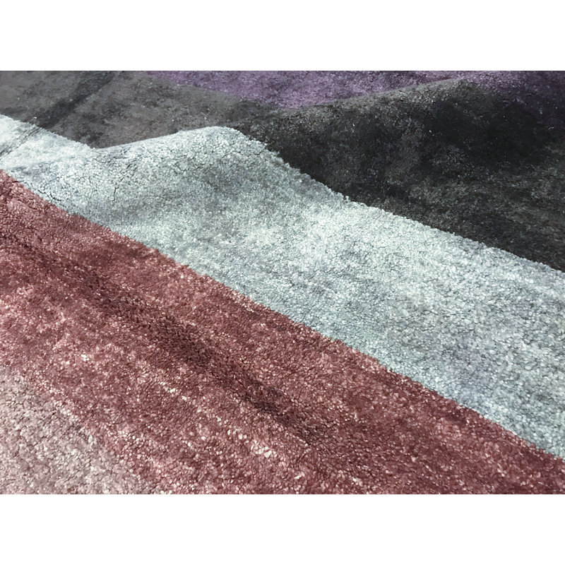 Hand Woven Striped Area Rug