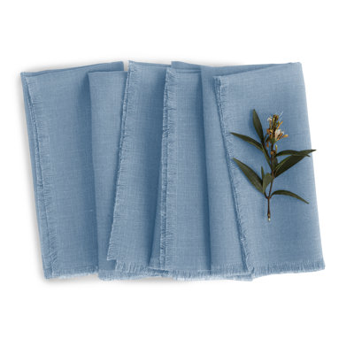 Fringe - 100% Pure Linen Dinner Napkins