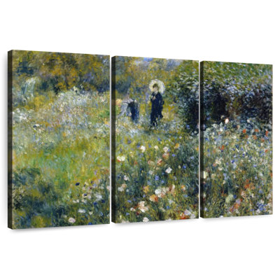 Alvord Woman With A Parasol In A Garden