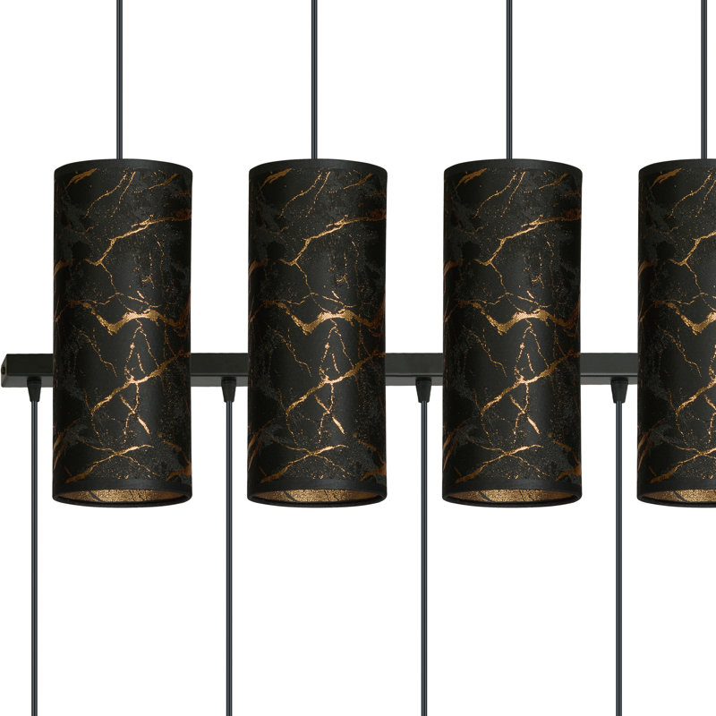 Sutter 4 - Light Kitchen Island Pendant, Black