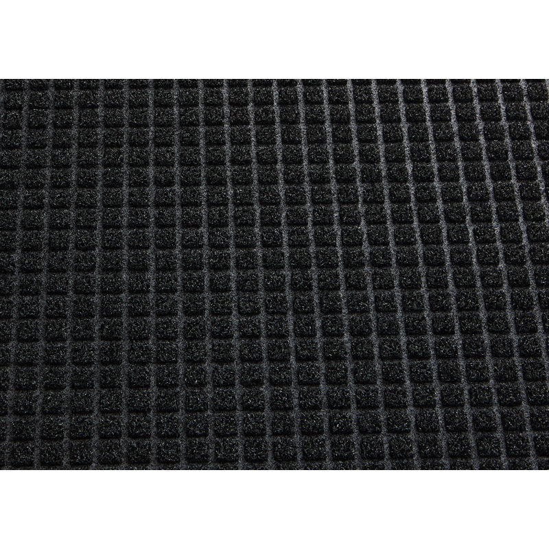 Tapis de porte extérieur antidérapant Afsah, l 36 po x P 60 po, Anthracite