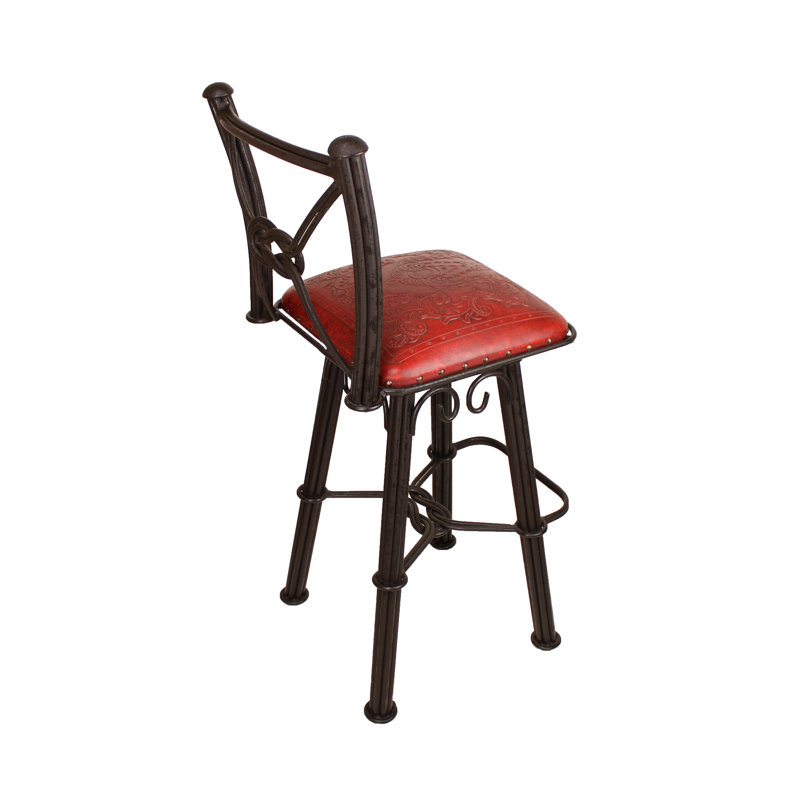 Swivel 30'' Stool, Counter Stool (26” Seat Height), Red