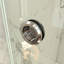 Porte de douche à double fermeture coulissante sans cadre avec verre givré de 3/8 po (10 mm) Opal Mirage MCOCOD l 56-61 "x H 79"-116205490