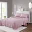 Très grand drap 4 pièces - microfibre 100% douce, lisse et imprimée, infroissable pour toutes les saisons-122454261