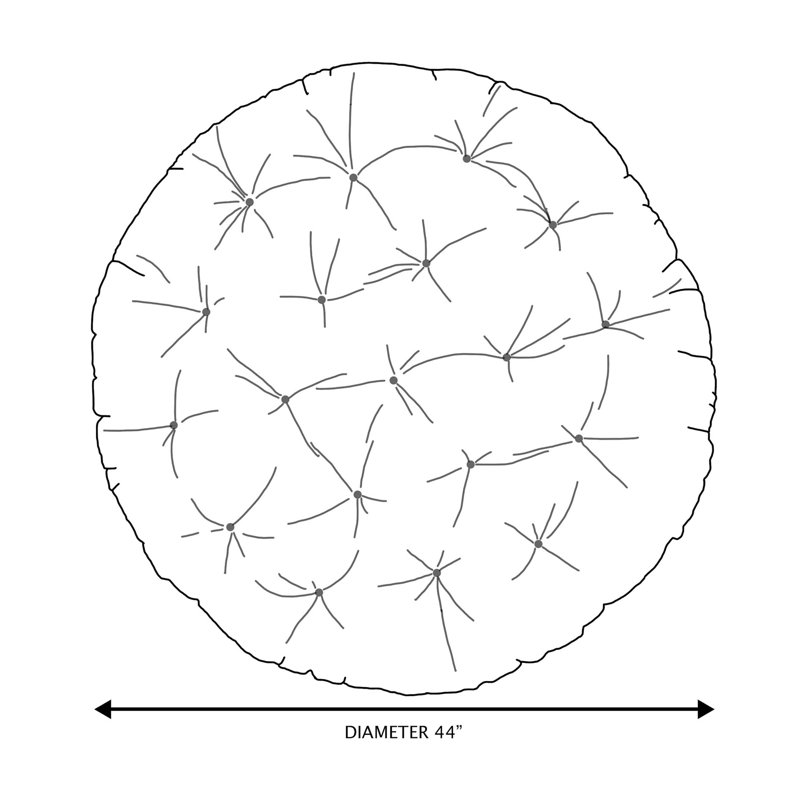 Coussin Papasan d'intérieur à texture douce, Ange kaki