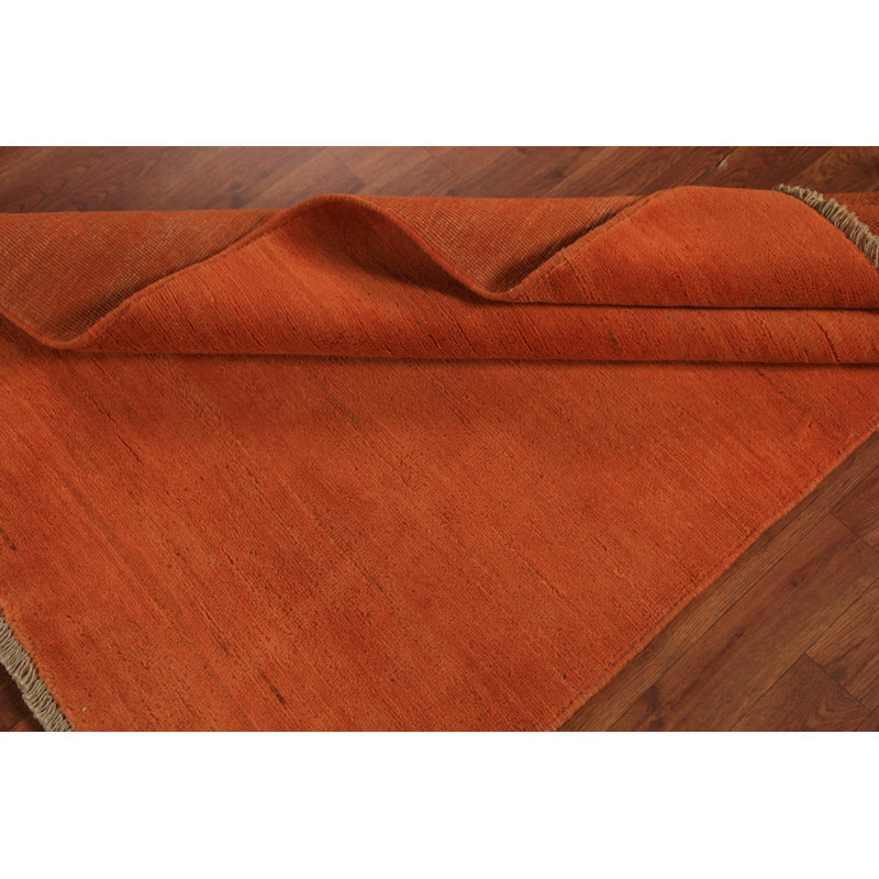 Tapis orange fait à la main Gabbeh 3 x 5