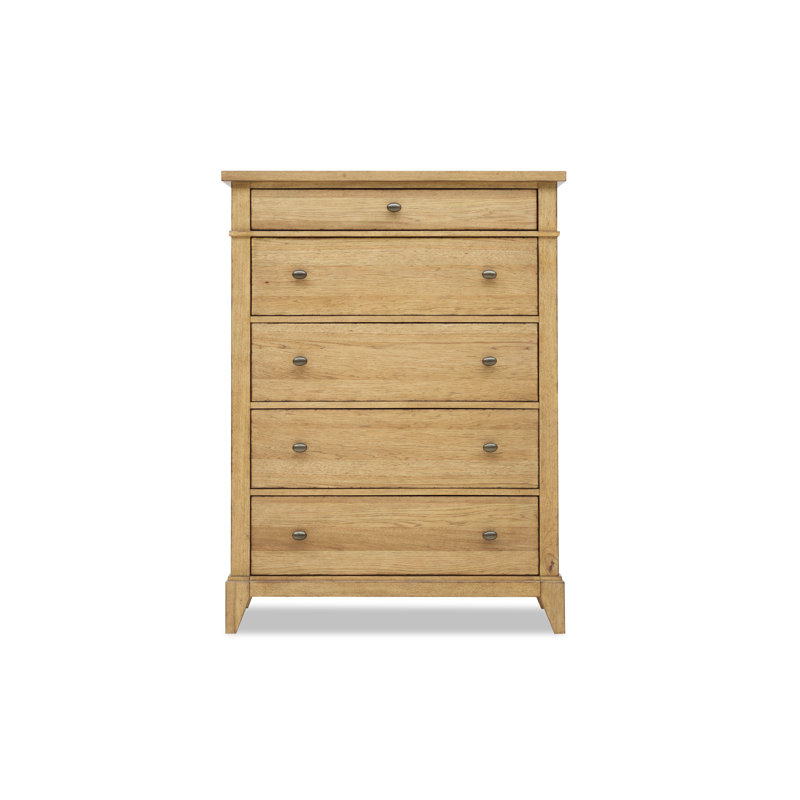 Commode 5 tiroirs Mya, Naturel