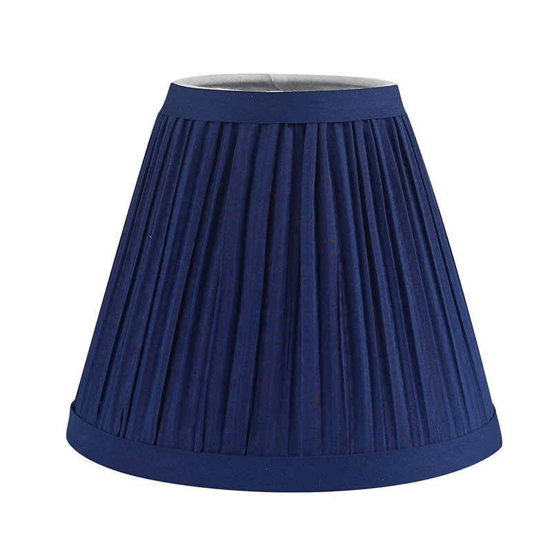 Abat-jour candélabre empire en soie / shantung (à pince), Or, H 4,5 po x l 6 po x P 6 po