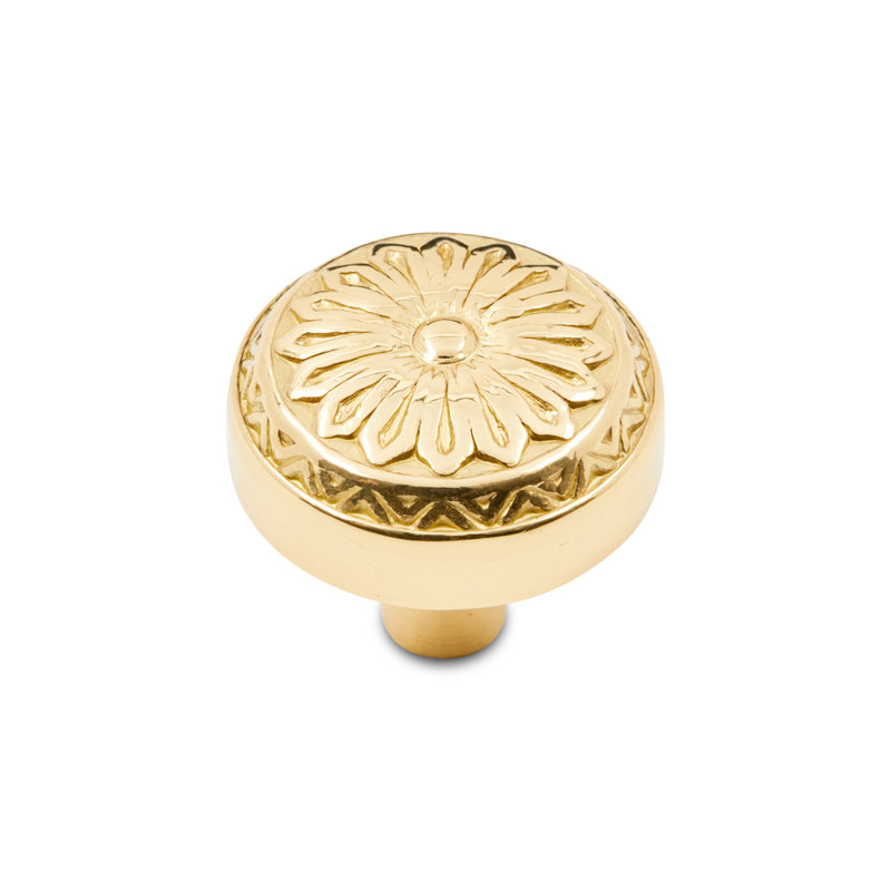 CK Series 1 1/4" Diameter Mushroom Knob, Polished Brass