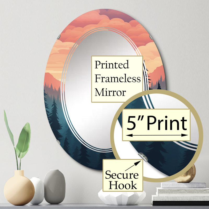 Miroir mural Zurina, 30 po x 20 po