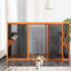 Enclos pour chat imperméable avec 3 plateformes à sauter - Habitat orange et planches à sauter