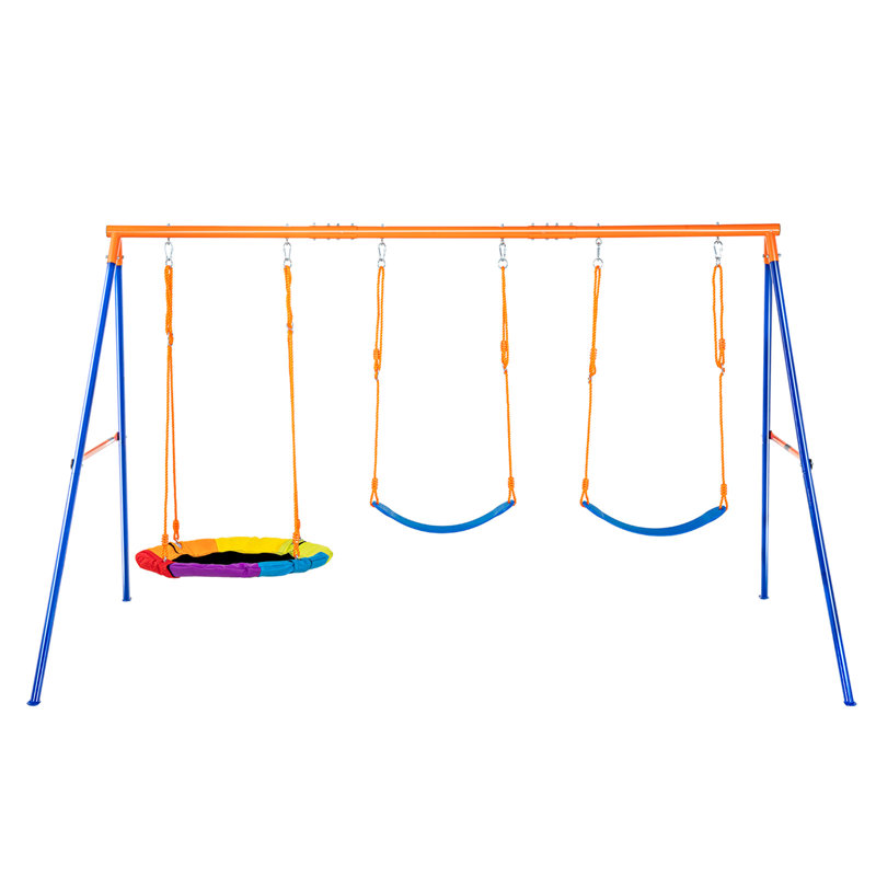 VEVOR Steel Swing Set with 2 Swing(s)