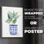 Plant chinoiserie I - impression sur toile seulement - non encadrée-1093387112
