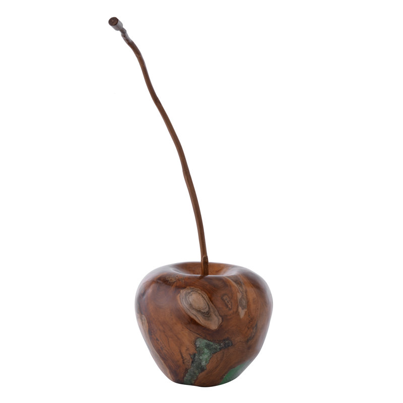 Apple Accent Sculpture, 32" H x 10.5" W x 10.5" D