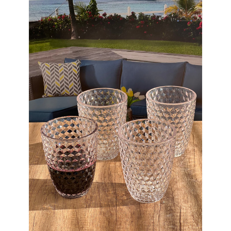 Verre à boire en acrylique Calera, Transparent, Verre à vin
