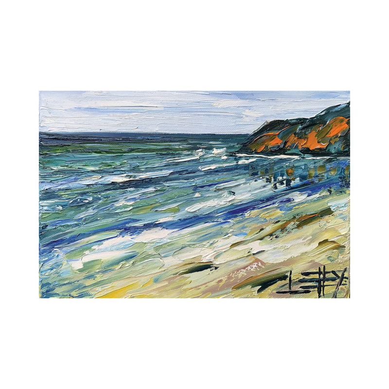 Big Sur Morning par - Toile tendue, H 12 po x l 18 po x 1,5 po