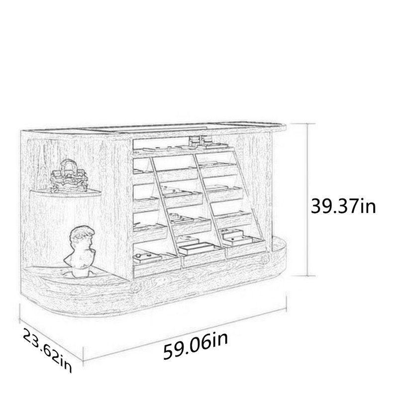 Vitrine de décoration créative