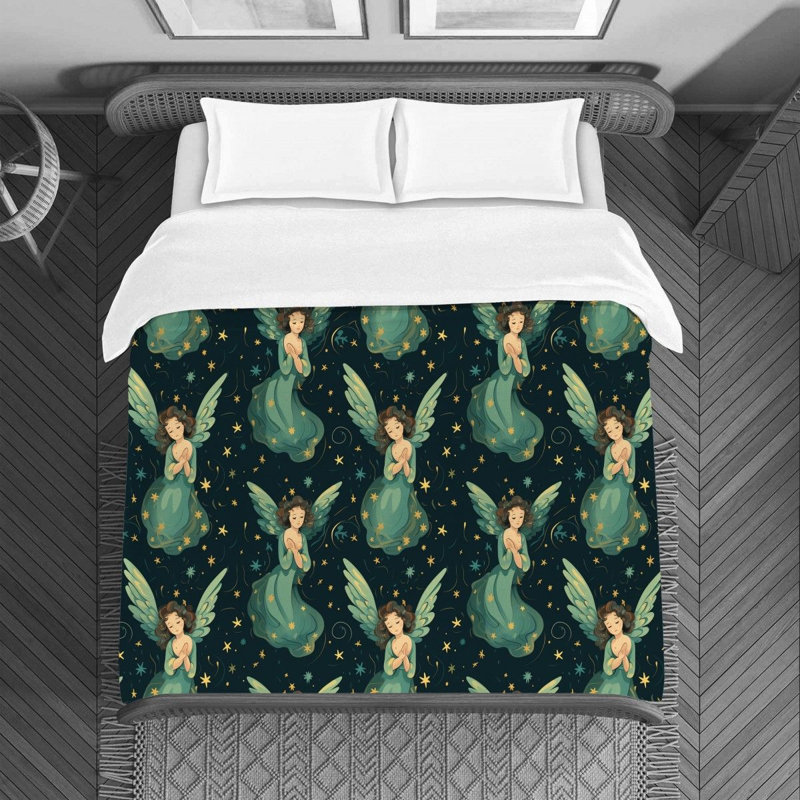 Angel Cute Duvet Cover, Twin Duvet Cover